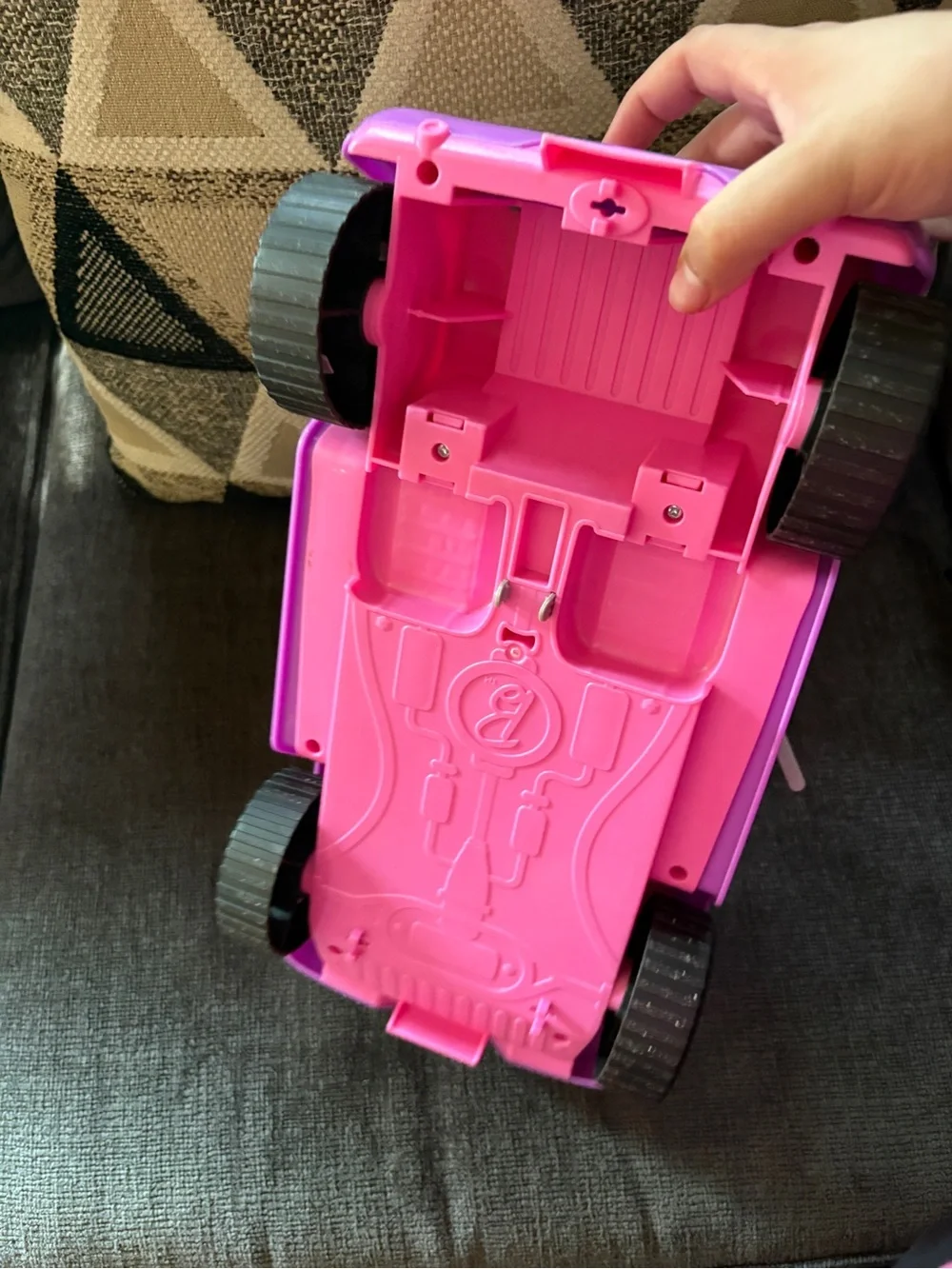 Barbie Pink and Teal Convertible Doll Car